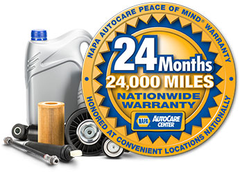 NAPA Warranty Badge